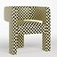 Fauteuil d'appoint en velours Sculpt