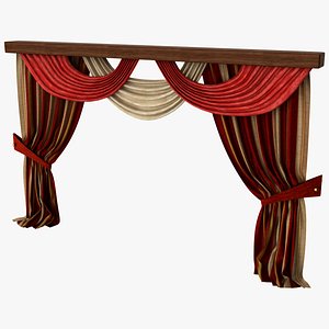 3d model curtain