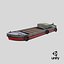 3D Mini Cargo Ship Low-poly PBR model