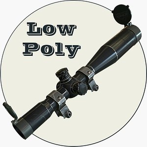 Optical Scope Low Poly
