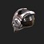 Helmet scifi military combat 3d model low poly