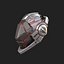 Helmet scifi military combat 3d model low poly