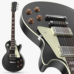 Electric Solid Body Guitar Black