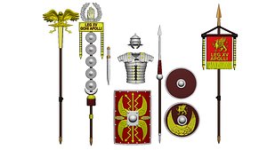 S P Q R - EAGLE OF THE LEGION - LEGIONARY PARTS 3D print model model