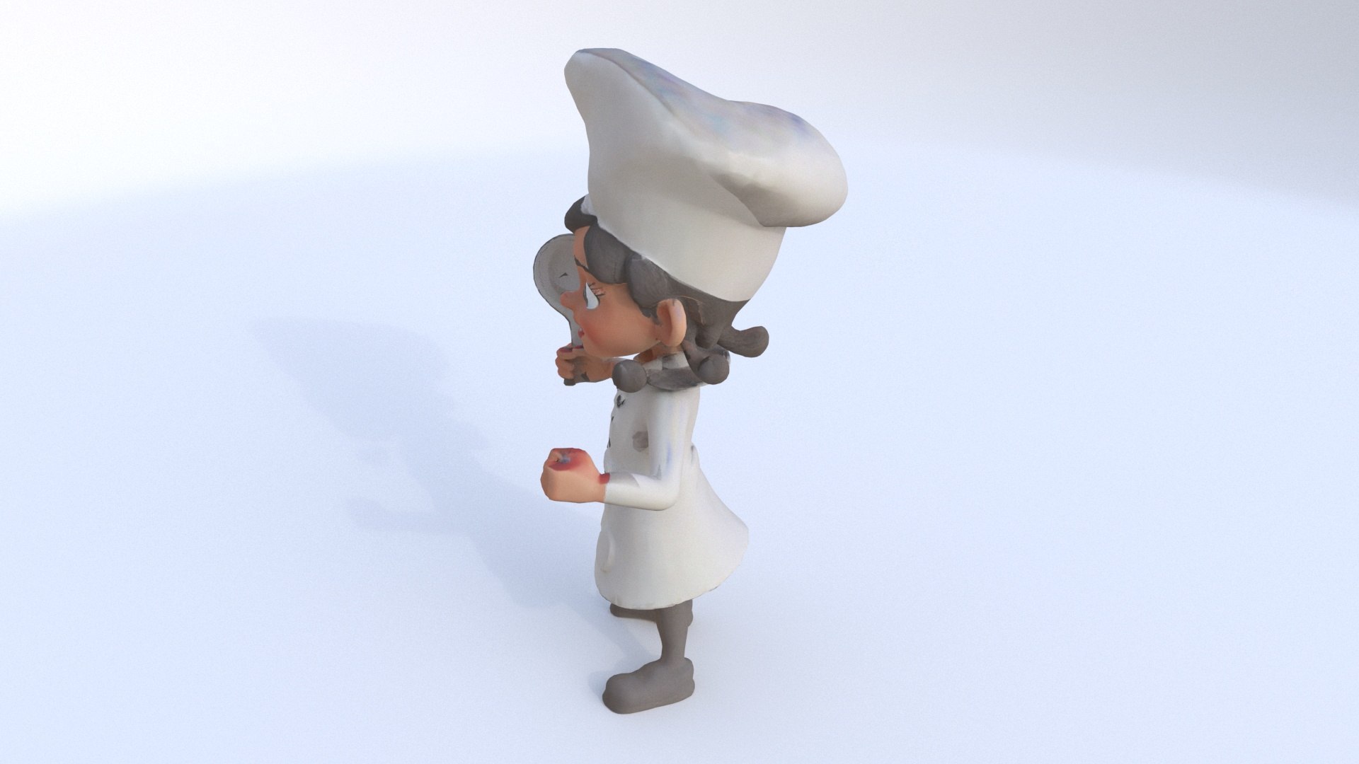 Chef Female Model - TurboSquid 2333455