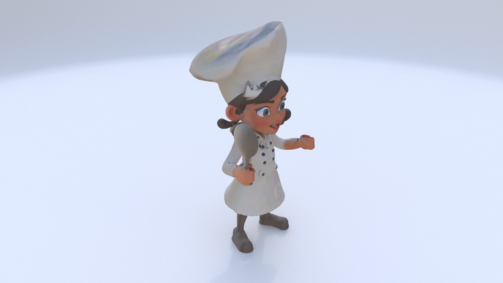 Chef Female Model - TurboSquid 2333455