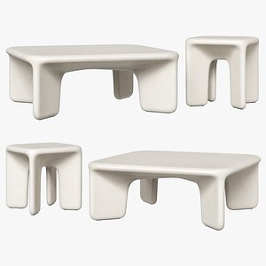 3D Lulu and Georgia tables Carmona model