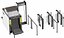 Machine à rayons X, point de contrôle de sécurité de l'aéroport, scanner de bagages, cadre de porte de bagages, détecteur de métaux