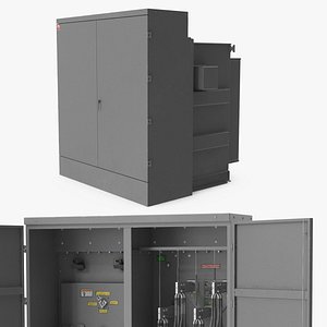 Siemens Pad-Mounted Utility Distribution Transformer 3D model