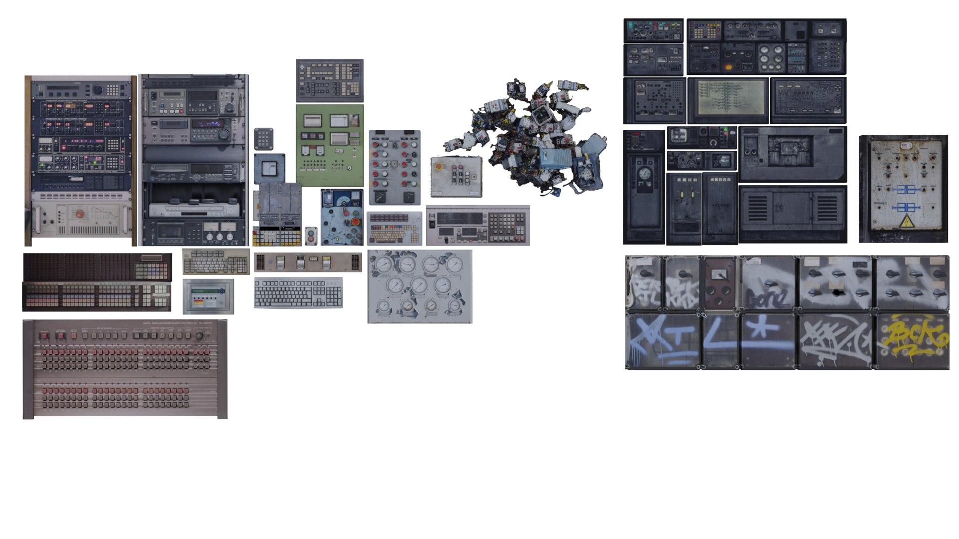 3D Control Panels Collection model - TurboSquid 2024644
