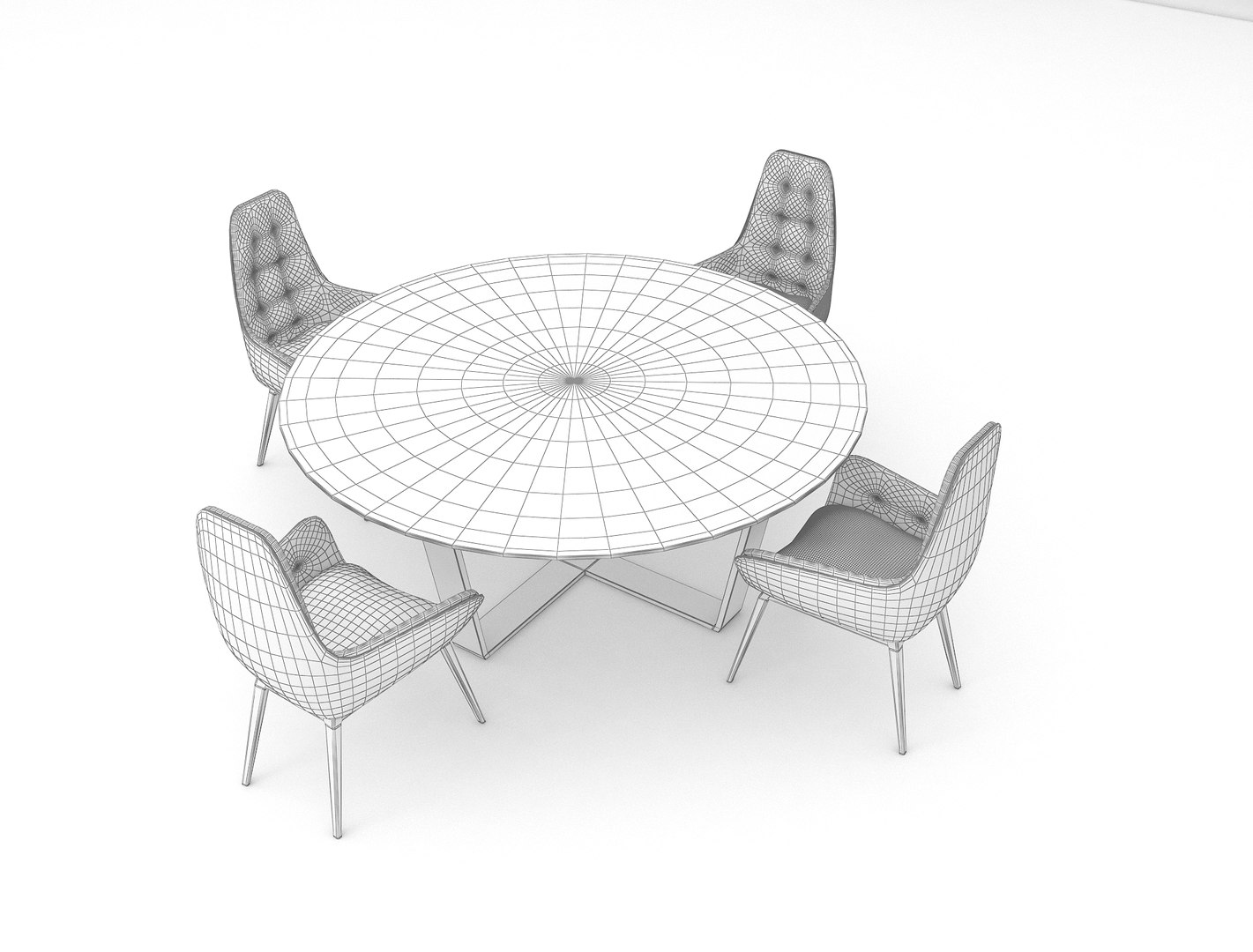 Dining Table 3D Model - TurboSquid 1716568