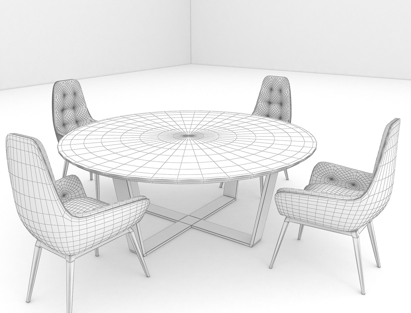 Dining Table 3D Model - TurboSquid 1716568