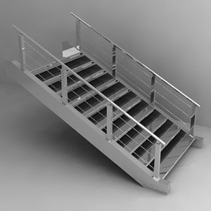 stairs 3d dxf