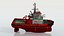 3D model Coast Guard Fire Tug Boat
