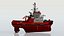 3D model Coast Guard Fire Tug Boat