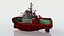 3D model Coast Guard Fire Tug Boat
