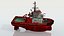3D model Coast Guard Fire Tug Boat