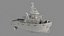 3D model Coast Guard Fire Tug Boat