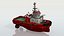 3D model Coast Guard Fire Tug Boat