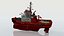 3D model Coast Guard Fire Tug Boat