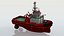 3D model Coast Guard Fire Tug Boat