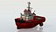 3D model Coast Guard Fire Tug Boat