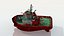 3D model Coast Guard Fire Tug Boat