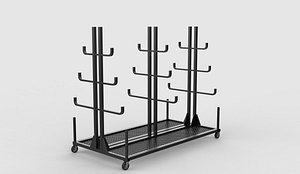 3D model Pipe Rack 04 3D model