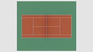 Tennis Court 3D model
