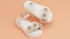 Flower rose Sandals model