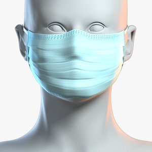 medical mask head model