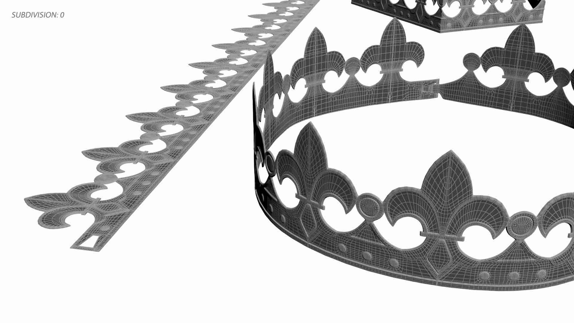 3D Paper King Crown TurboSquid 2118609