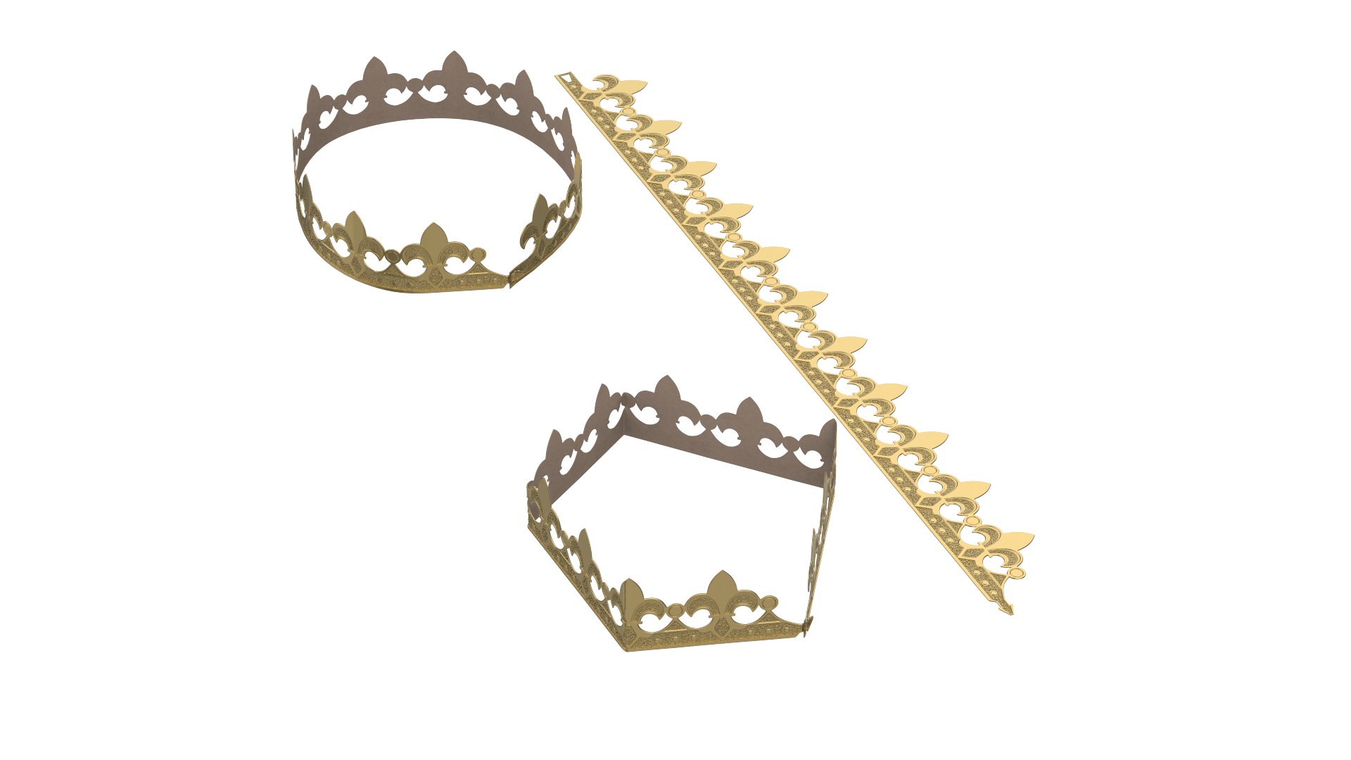 3D Paper King Crown - TurboSquid 2118609