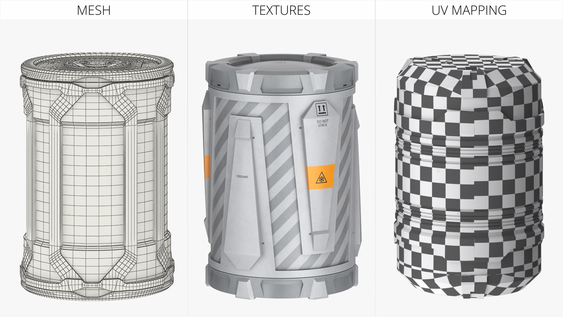 3D Cylindrical Hazard Canister with Bio-Warning Label White model https://p.turbosquid.com/ts-thumb/ij/rEgQJt/ND/cylindrical_hazard_canister_with_biowarning_label_white_007/jpg/1755038726/1920x1080/fit_q87/ae39e299fda47edf625ff4ebdc60270ac5de929a/cylindrical_hazard_canister_with_biowarning_label_white_007.jpg