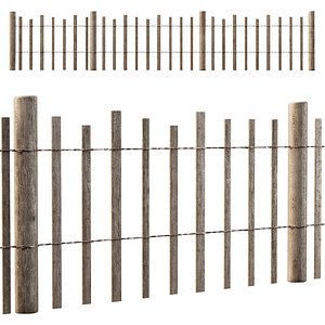 Wooden fencing