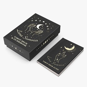 3D Box of Tarot Cards with Guidebook model