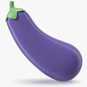 3D Eggplant Emoji