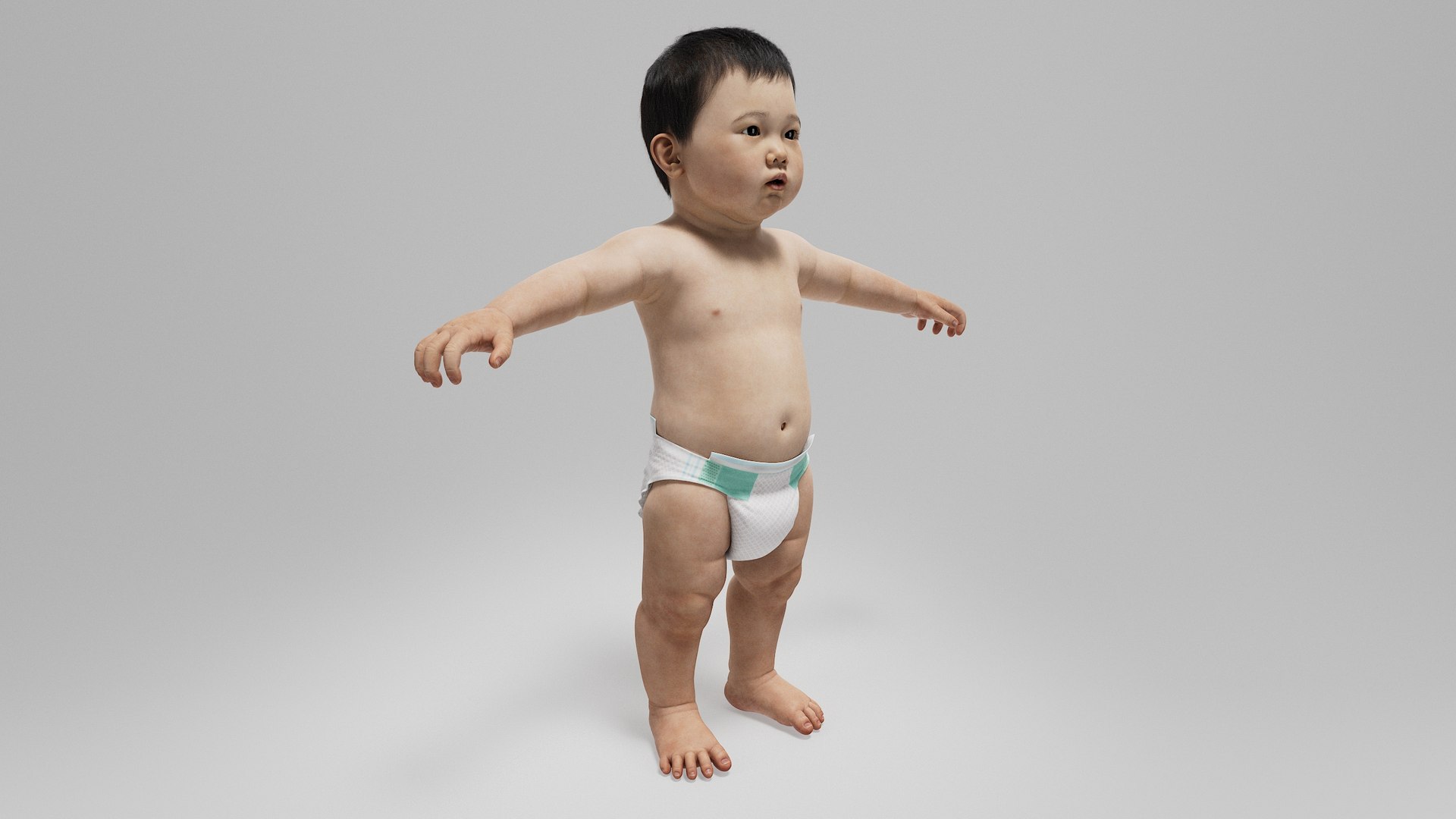 3D Model Baby No Rig 3 - TurboSquid 2094360