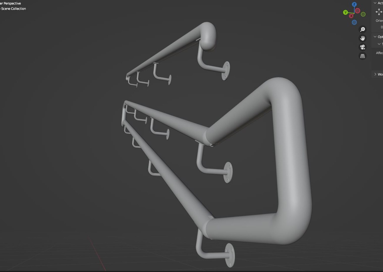 Free Railing 3D Model - TurboSquid 2005795