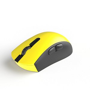 3D Modern Wireless Mouse Yellow(1) model