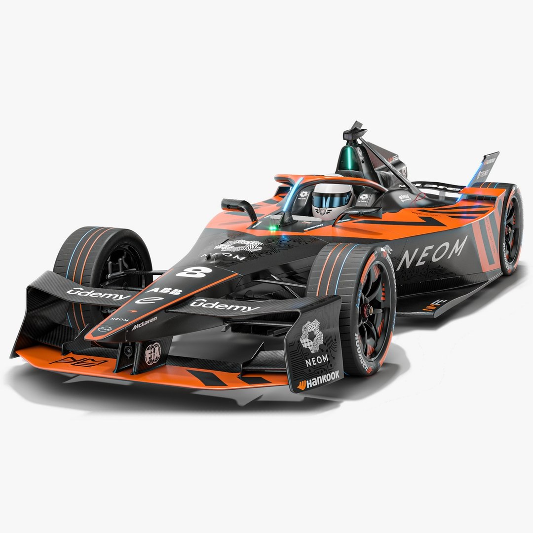 NEOM McLaren Formula E Team 2025 Gen3 Race Car Model - TurboSquid