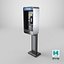 Detailed Phone Booth Public