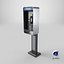 Detailed Phone Booth Public
