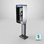 Detailed Phone Booth Public