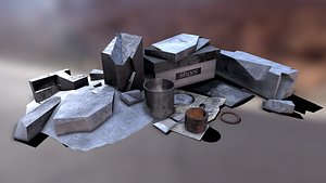 Garbage LOW-POLY PBR