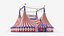 3D model Interior And Exterior Circus Tent 01
