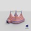 3D model Interior And Exterior Circus Tent 01