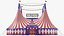 3D model Interior And Exterior Circus Tent 01