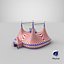 3D model Interior And Exterior Circus Tent 01