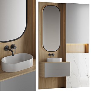 3D model Bathroom set 01